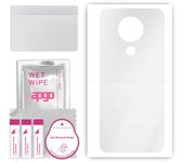 apgo Ultra Clear Protective Skin Sticker for the back compatible with Nokia 3.4, Wrap Film, Hydrogel Film, Flexible, Soft TPU with positioning layer e