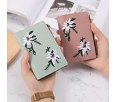 Yogodlns, cartera corta de cuero de moda para mujer, cartera pequeña para mujer, monedero, tarjetero, monedero, carteras bordadas para mujer 12.5*2.5*9cm negro
