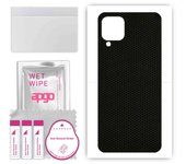 apgo Protective Skin Sticker for the back compatible with Samsung Galaxy M12, Wrap Film, Foil, Vinyl - Pattern Matrix