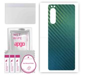 Adhesivo protector trasero apgo compatible con Sony Xperia 5 II XQ-AS42, lámina de vinilo - Patrón Carbono Camaleón CAKA1