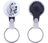 Redbone Coonhound - keychain with a dog portrait, pendant with the brand's own Art-Dog graphics
