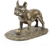 Bulldog Francés, Frenchie I - figura de perro exclusiva, decoración de interiores de lujo, figuras de edición limitada de la marca Art-Dog marrón