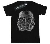 Star Wars Boys Stormtrooper Scribble Helmet T-Shirt 9-11 Years negro