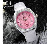 GUCAMEL Reloj de Cuarzo Moda para Mujer Reloj de Moda para Mujer Cinturón Conjunto de Diamantes Temperamento de Alta Gama Reloj para Mujer