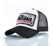 Gorra de béisbol de Bordado de letras a la moda para hombres y mujeres, gorra Snapback de malla transpirable de verano, Gorras de hueso de camionero de Hip Hop Unisex 56-59cm