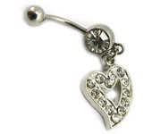 Les Trésors De Lily [E5317] - Body Piercing 'Love' Blanco blanco