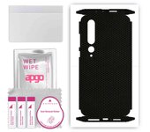 apgo Protective Skin Sticker for the back+sides compatible with Xiaomi Mi 10 5G, Full Wrap Film, Foil, Vinyl - Pattern Matrix