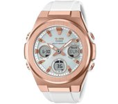 Casio Baby-G MSG-W600G-7AJF [BABY-G G-MS Pulsera de Goma para Mujer Radio Wave Solar 3-ojos Blanco] Redonda