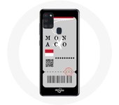 Coque Samsung Galaxy A21S Billet d'avion monaco