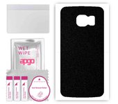 apgo Protective Skin Sticker for the back compatible with Samsung Galaxy S6 G920, Wrap Film, Foil, Vinyl - Pattern Matte Black