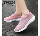 Zapatos vulcanizados para mujer, zapatillas de deporte de alta calidad para mujer, zapatos planos sin cordones, mocasines para mujer, talla grande 43, planos para caminar 43