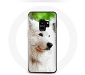 Coque pour Samsung Galaxy S9 Chien Samoyède Blanc