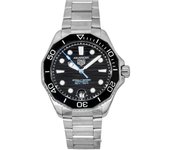 Reloj TAG Heuer Aquaracer Professional de acero inoxidable con esfera negra, automático, para buceo, WBP5110.BA0013, 300 m, para hombre negro