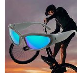 Gafas de sol polarizadas al aire libre para hombres y mujeres, gafas de sol Punk de lujo Unisex, gafas de sol para montar, gafas de sol con protección UV400 AS PICTURE