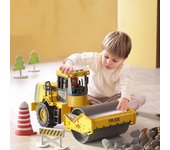 Coche de juguete con ruedas de aleación para niños, vehículo de ingeniería con excavadora inercial con sonido y luz