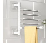 Estante giratorio para colgar toallas, columpio para baño, multiusos, antioxidante, duradero, multibarra, multibrazo Dual Layer