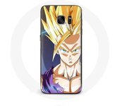 Coque pour Samsung Galaxy S6 edge Manga Dragon Ball Sangoku Visage énervé
