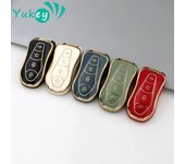 Funda de TPU para llave de coche, protección para mando a distancia, compatible con Geely Tugella 2020, Boyue Atlas Pro, Gili Tugella negro
