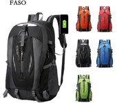Mochilas de viaje Bolsa de escalada impermeable al aire libre Mochila de equitación Bolsa de deportes para hombre y mujer 36-55L rojo