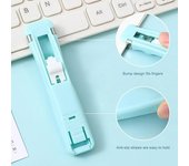 Practical Paper Fixing Stapler Reusable Student Stationery Easy to Carry Organizing Office Supplies transparente