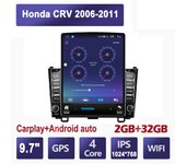 Radio de coche de 9,7 pulgadas para Honda CRV 2006-2011 Android 2 DIN Tesla pantalla vertical Carplay reproductor multimedia de radio automático 2 + 32 GB