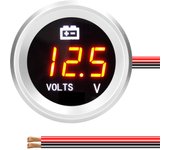 Voltímetro digital con alarma intermitente, detector de voltios para automóvil, monitor de voltaje para automóvil, probador de voltios de 9-35 V varios colores