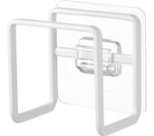 Gancho para esponja de película Yamazaki Jitsugyo, cuerpo blanco: Aproximadamente 6 cm de ancho x 4,5 cm de profundidad x 6 cm de alto (Gancho de película no incluido) Portaesponjas de torre Fácil de instalar en