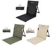 Silla plegable para acampar al aire libre, silla individual de jardín, cojín de respaldo, silla trasera plegable portátil para Picnic, sillas de playa