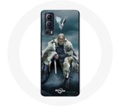Coque pour Vivo Y72 Vikings Série Saison 6 Ragnar Lothbrok logo V Epée Gris Fond Brouillard