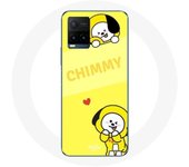 Coque pour Vivo Y21s 2021 / Y21 2021 BTS Bangtan BT21 Chimmy Jimin Fond Jaune