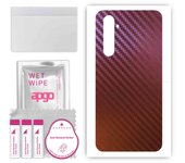 apgo skin sticker film foil vinyl for the BACK compatible with Realme X50 Pro 5G, scratch-resistant, easy to install - Carbon Chameleon CAKA5