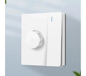 Interruptor de luz universal de 1 vía y 2 vías, gris cepillado, UE, con control de velocidad del ventilador, panel de interruptores para ventilador de techo y campana extractora, CA 110-250 V negro