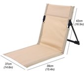 Silla de playa plegable para exteriores, silla individual ligera para acampar, silla de ocio portátil para acampar, viaje verde del ejército