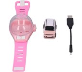 Mini reloj de coche de control remoto, juguetes, reloj de muñeca de coche de carreras con carga USB desmontable para niños y verde