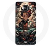Coque Maniacase pour Samsung Galaxy A3 2016 demon slayer Tanjiro anime manga