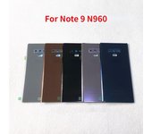 Avión trasero de la puerta de la carcasa para Samsung Galaxy Note 9 N960 SM-N960F N960FD batería trasera de vidrio negro
