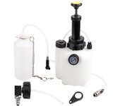 Herramienta de purga de líquido de embrague de freno manual con capacidad de 3 l y adaptador universal.