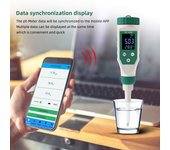 Digital Food 0.00-14.00 Medidor de PH Sensores de alta precisión Probador inteligente de acidez de temperatura BT varios colores