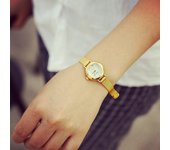 Reloj de pulsera de malla de acero inoxidable, reloj de moda para mujer, reloj de pulsera para mujer, regalo para hombre, accesorio de reloj de pulsera plata