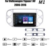 8 pulgadas para Volkswagen Tiguan 1 NF 2006-2016 con botón perilla Android Car Radio reproductor Multimedia navegador estéreo GPS 2 Din 1 + 32GB 1+32GB