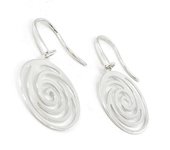 Les Trésors De Lily [I4218] - Boucles Argent 'Chorégraphie' argenté (rhodié) - 20 mm plata