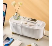 Caja de almacenamiento de cables ligera y de lujo para escritorio de oficina, regleta de cables de alimentación, caja de cables, nuevos contenedores de almacenamiento de cables de datos de plástico 34.9x15x13.6cm