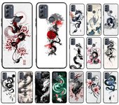Funda de teléfono con pintura de dragón para Moto G84 G22 G32 G42 G52 G62 G53 G72 G60 G60S G24 G10 G20 G30 G13 G50 G 5G G Pure Moto G32