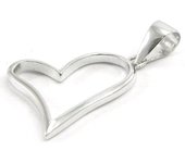 Les Trésors De Lily [I3712] - Pendentif Argent 'Love' argenté (rhodié) - 20x18 mm plata