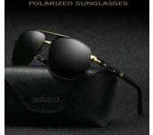 Gafas de sol polarizadas de moda Gafas de sol retro clásicas para hombres Gafas de sol de conducción Gafas de sol al aire libre marrón