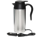 12/24V 750ml viaje viaje acero inoxidable coche calefacción taza hervidor agua caliente olla 12V