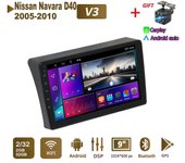 Radio estéreo para coche con Android para Nissan Navara D40 2005-2010, navegación GPS, reproductor multimedia 2DIN de 4 núcleos, 2 + 32 GB, Carplay, autorradio 1+16GB