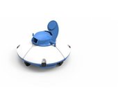 BESTWAY Robot Aspirador Frisbee - Para piscinas de fondo plano - 5 x 3 m