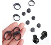 1 Juego de funda de silicona para auriculares Samsung R170 Galaxy Buds + almohadillas para los oídos blanco