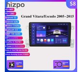 4G 9' Android 12 WiFi DSP Radio de coche Reproductor de vídeo multimedia para Suzuki Grand Vitara 3 2005-2015 Escudo Navi GPS 2Din Carplay AI Carplay 4G Autoradio HC1 4Core 1G 32G
